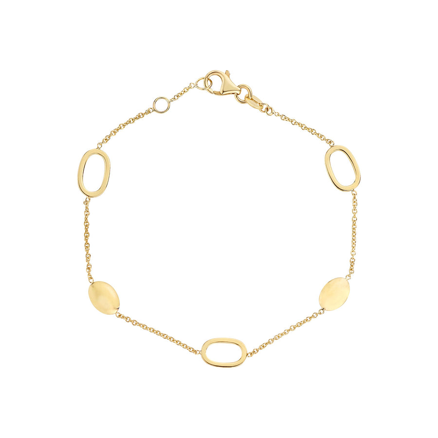 9ct Gold Oval Chain Bracelet
