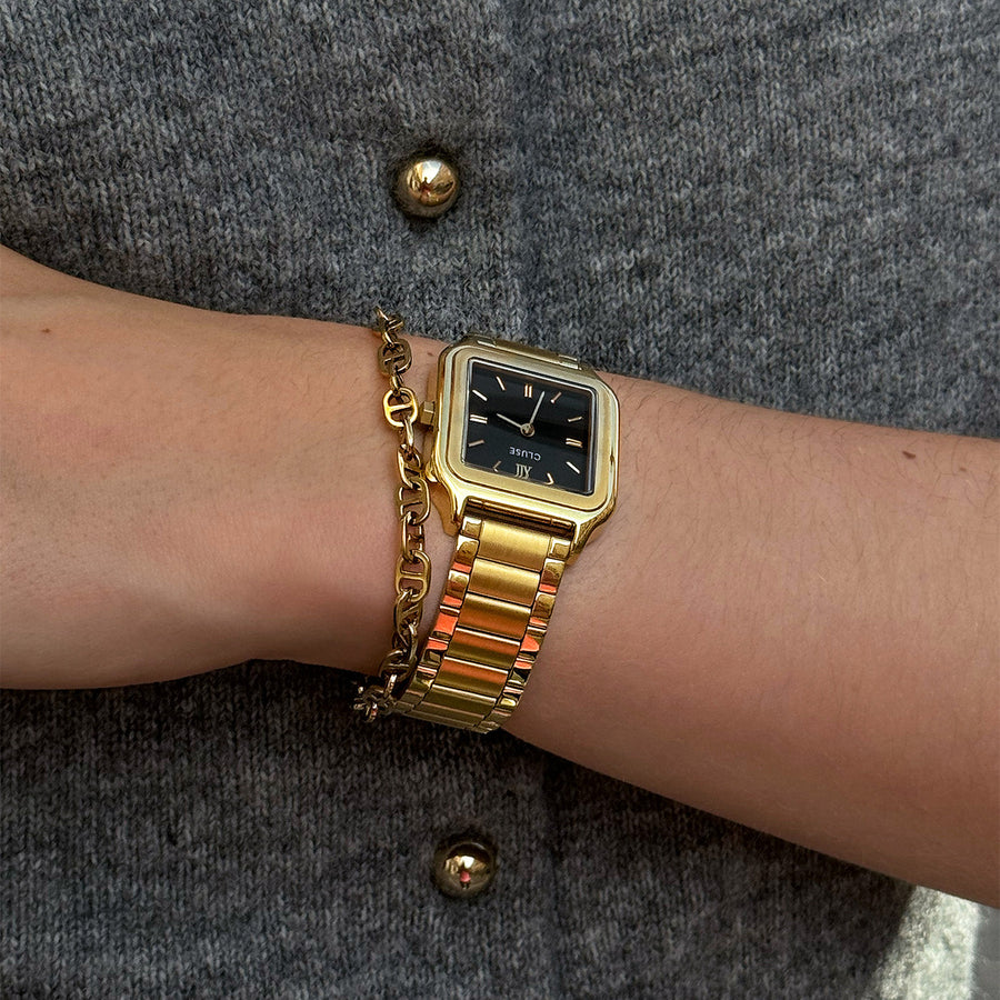Cluse - Gracieuse Watch Steel, Black, Gold Colour