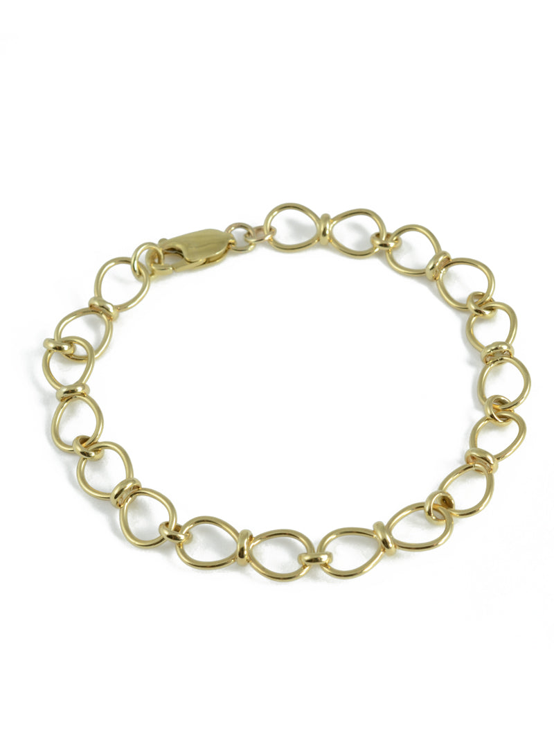 9ct Yellow Gold Twist Link Bracelet