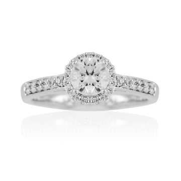 Diamond Halo Cluster Ring