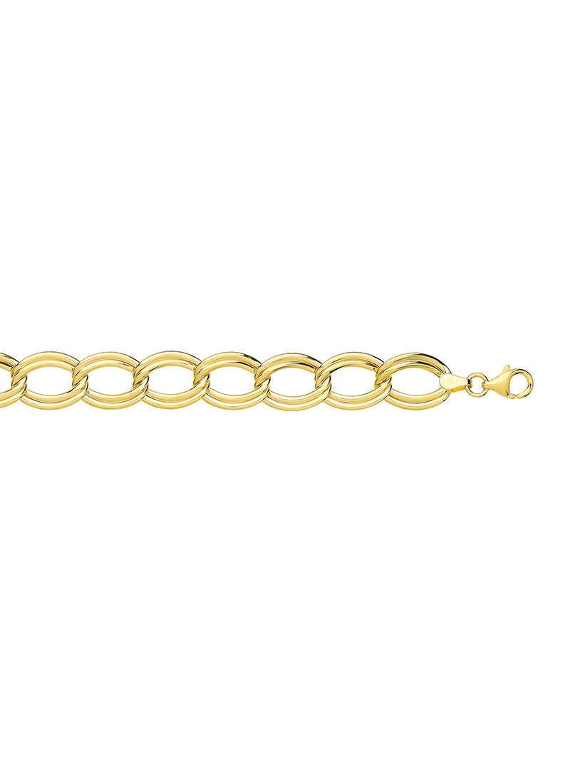 9ct Gold Double Link Necklet
