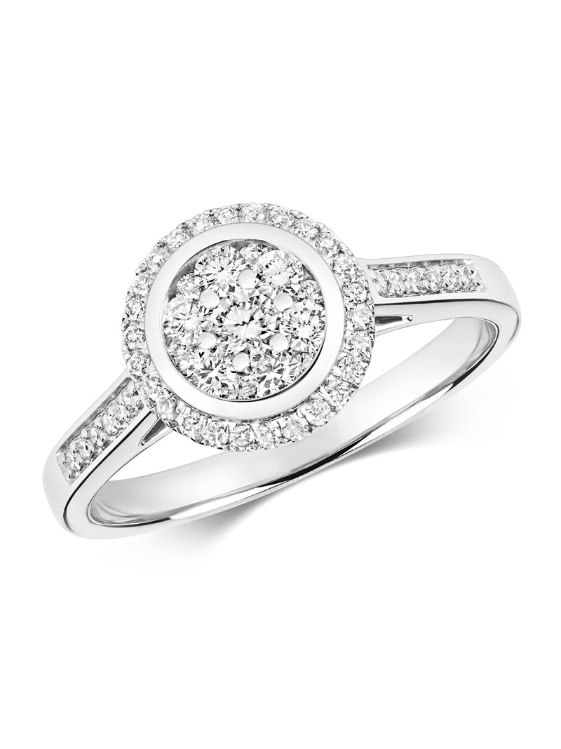 Diamond Cluster Ring