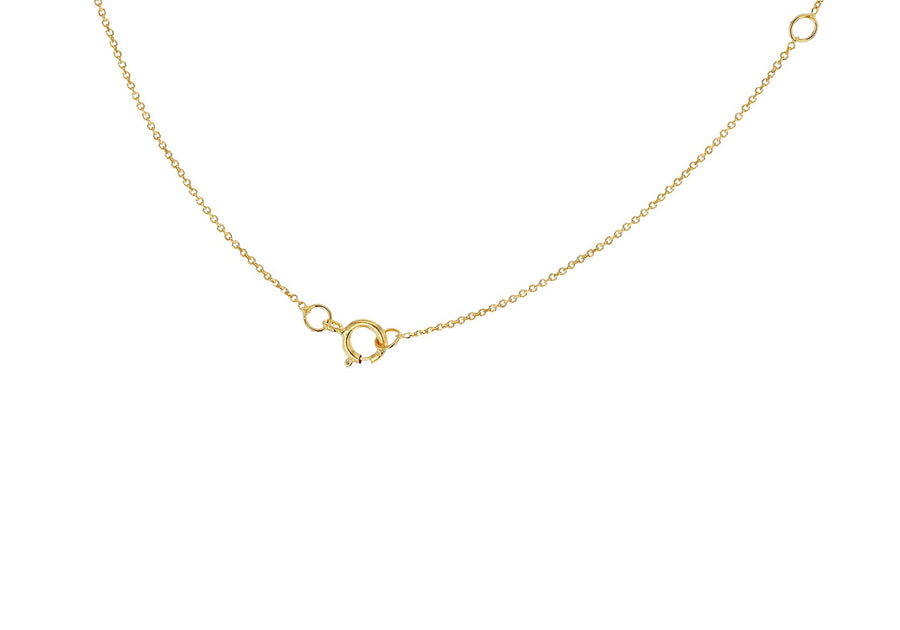 9ct Gold Initial Necklace C