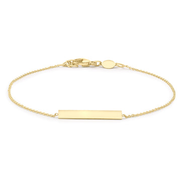 9ct Yellow Bar Bracelet