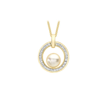 9ct Gold Pearl Pendant