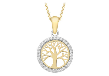 9ct Gold Tree Of Life Necklace