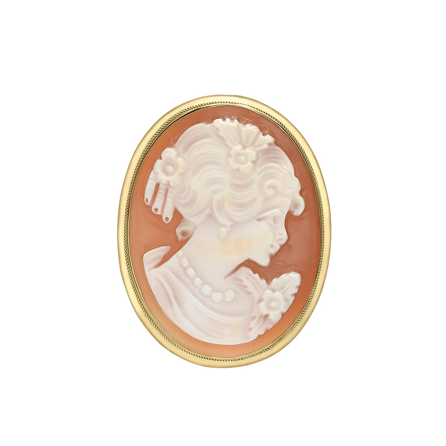 9ct Gold Cameo Brooch and Pendant