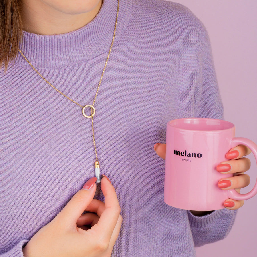 Melano Jewelry - Twisted Circle Necklace