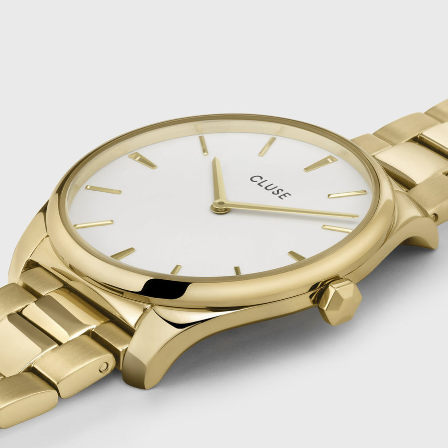 Cluse - Féroce Steel White, Gold Colour
