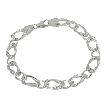 Silver Fancy Link Bracelet