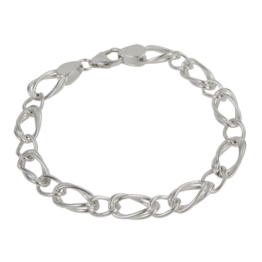 Silver Fancy Link Bracelet