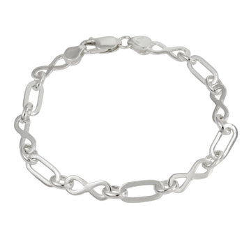 Silver Infinity Link Bracelet
