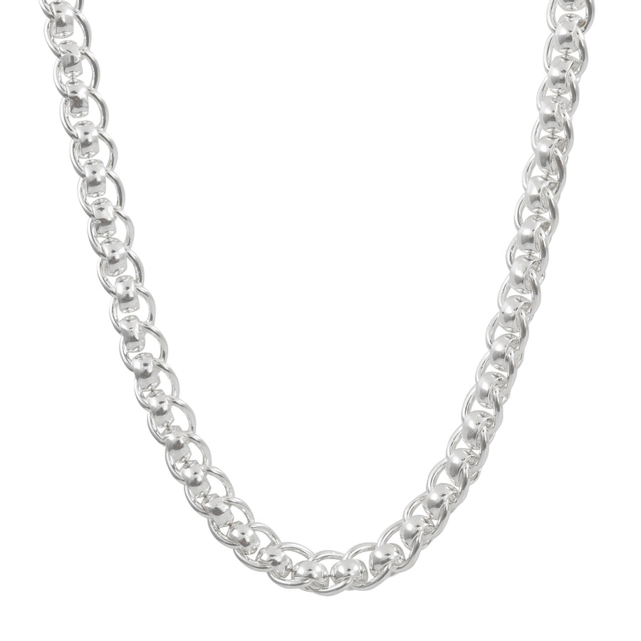 Silver Rollerball Necklace