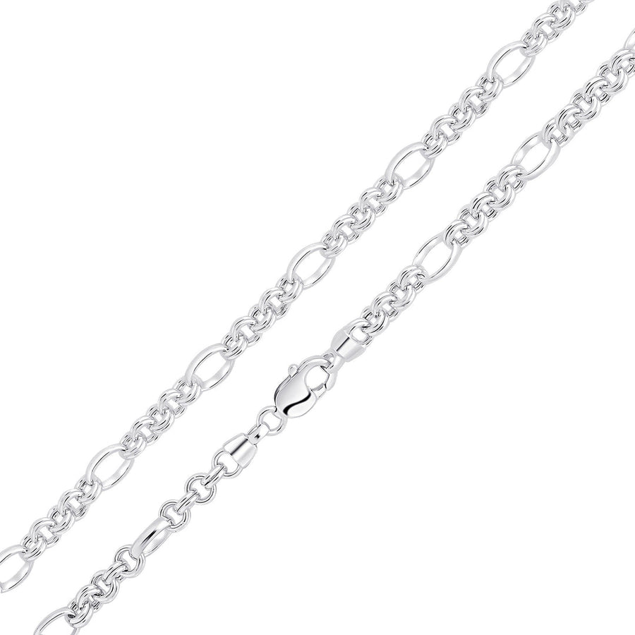 Silver Fancy Link Necklace