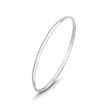 Sterling Silver Plain Bangle