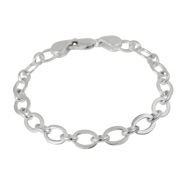 Silver Fancy Link Bracelet
