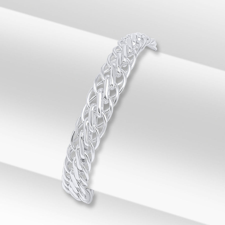 Silver Fancy Link Bracelet
