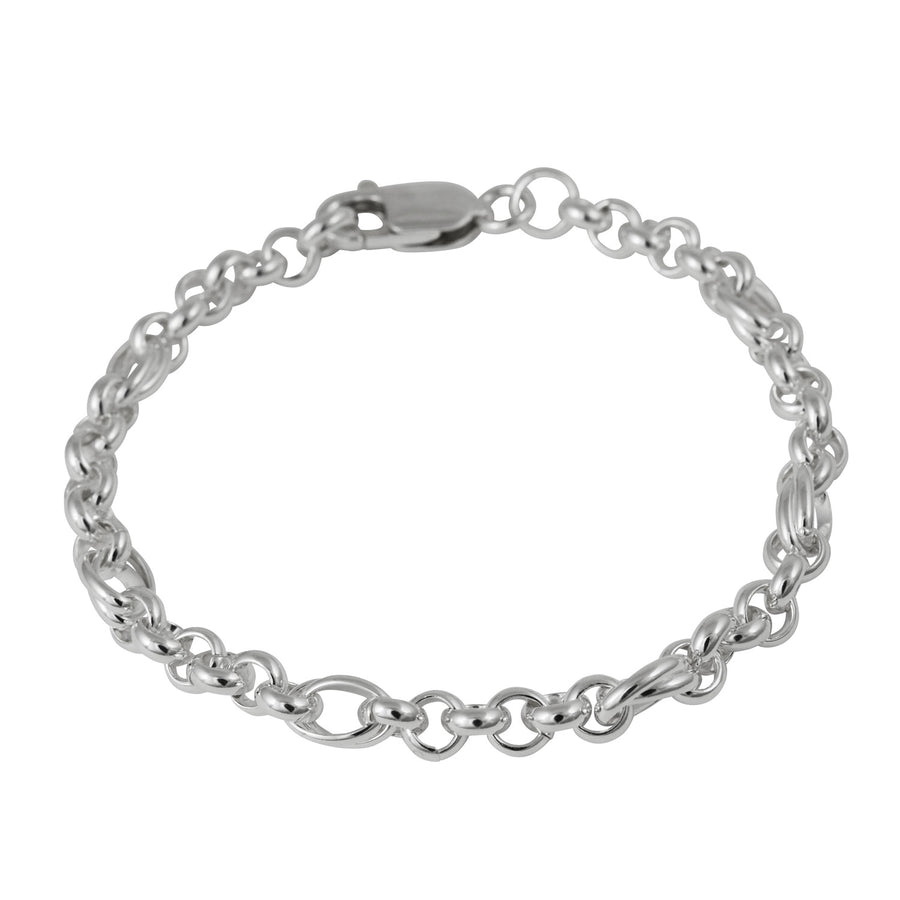 Silver Fancy Link Bracelet