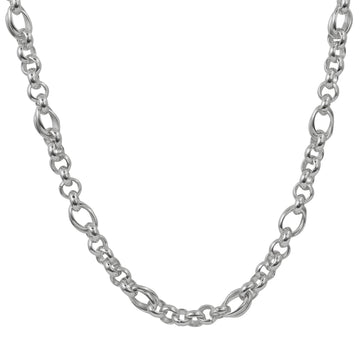 Silver Fancy Link Necklace