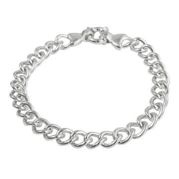 Silver Curb Link Bracelet