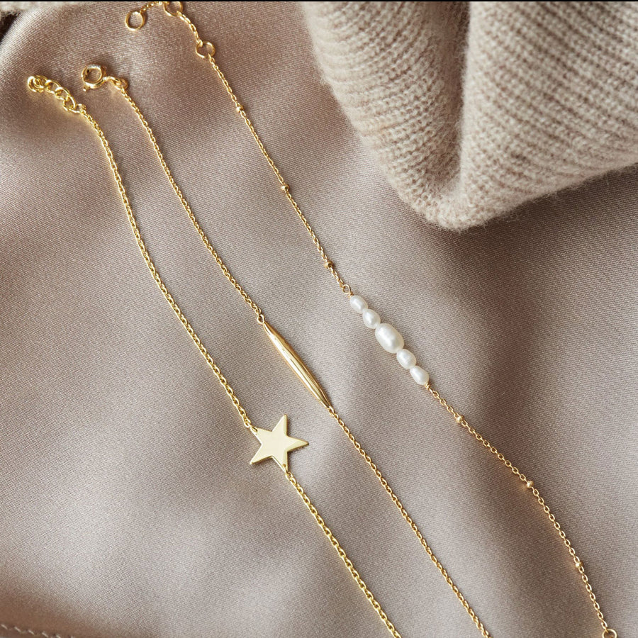 Mary-K - Gold Pearl Bracelet