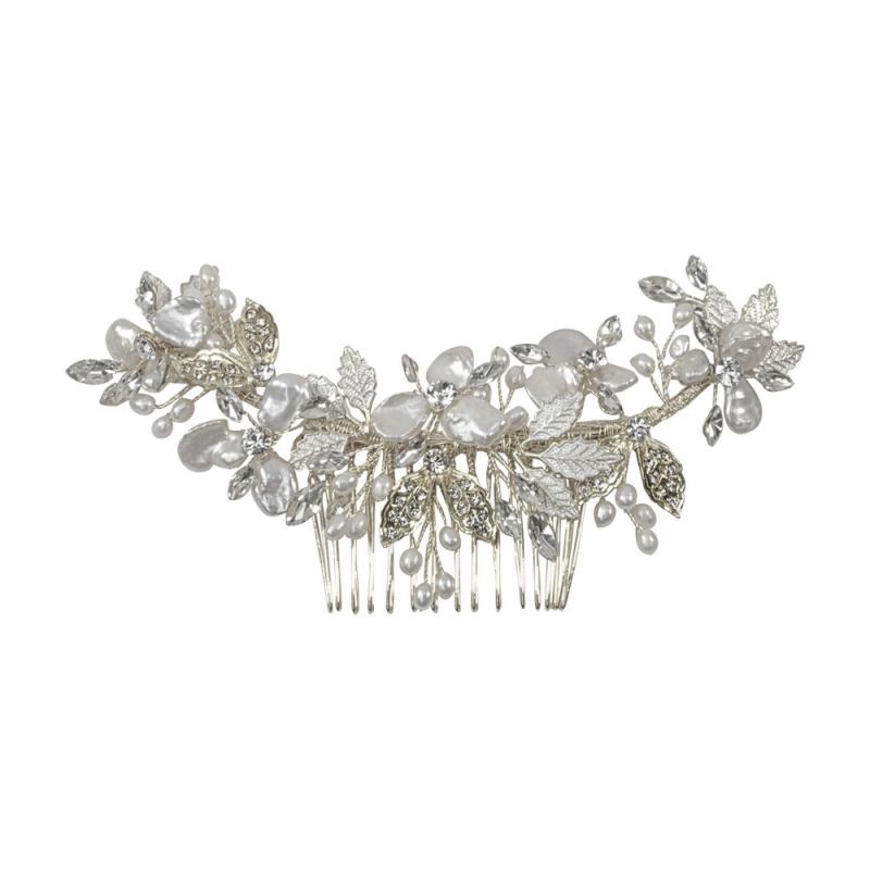 Bejewelled Pearl Treasure Hair Comb