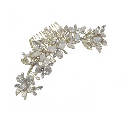 Bejewelled Pearl Treasure Hair Comb