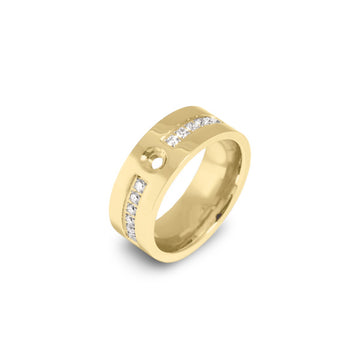 Melano Jewelry - Twisted Flat CZ Ring
