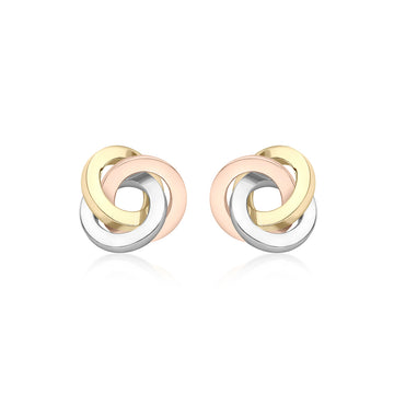 9ct Gold Knot Earrings