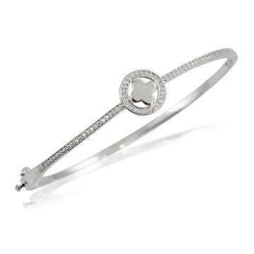 Sterling Silver Cz Bangle
