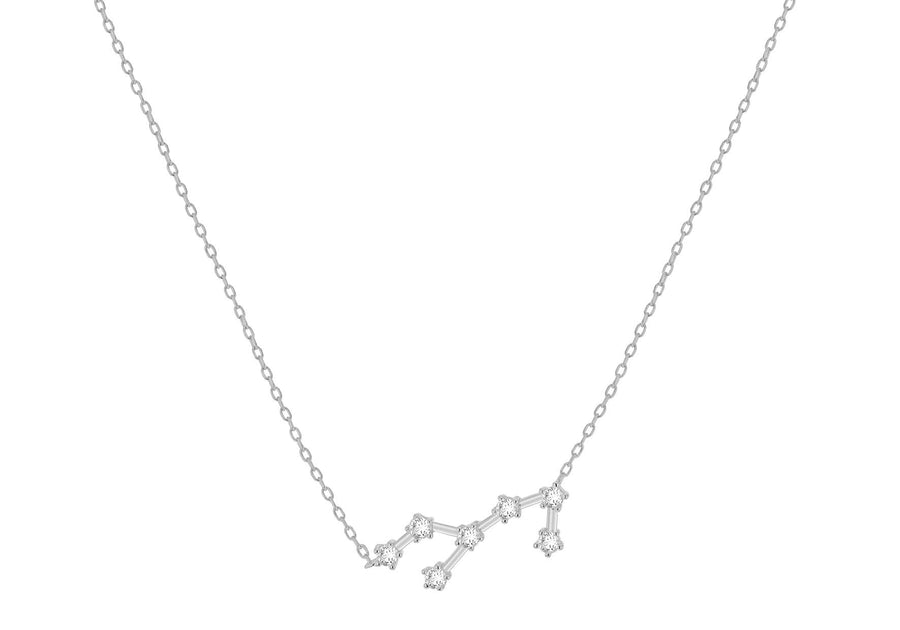 Sterling Silver Virgo Star Sign Constellation Necklace