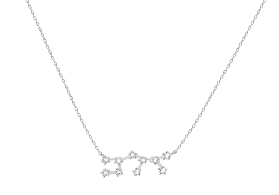 Sterling Silver Sagittarius Star Sign Constellation Necklace