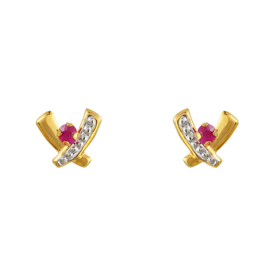 Ruby Stud Earrings