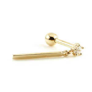 9ct Yellow Gold Cartilage Earring