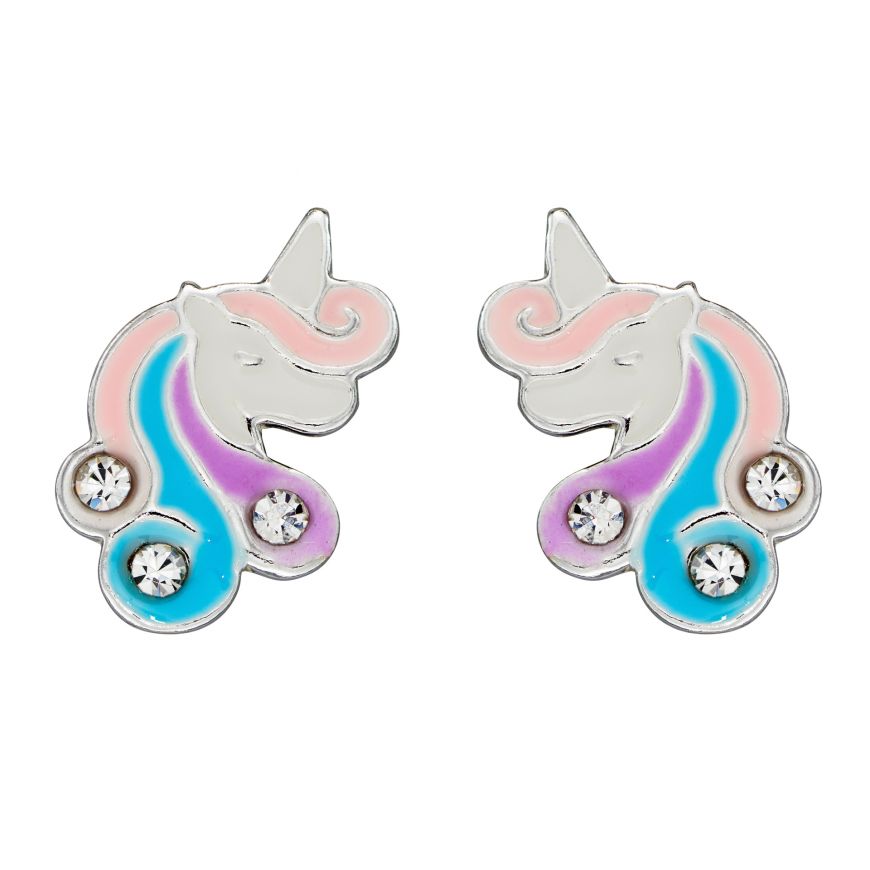 Sterling Silver Unicorn Earrings