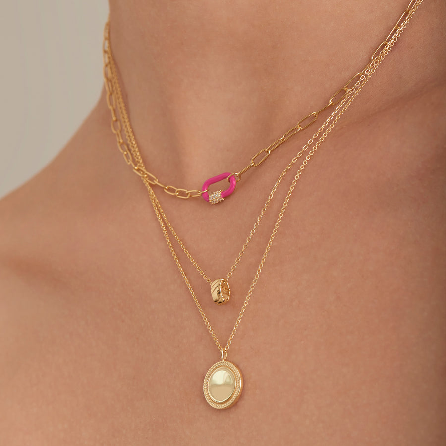 Ania Haie - Gold Smooth Twist Pendant Necklace