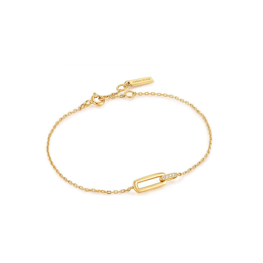 Ania Haie - Gold Glam Interlock Bracelet