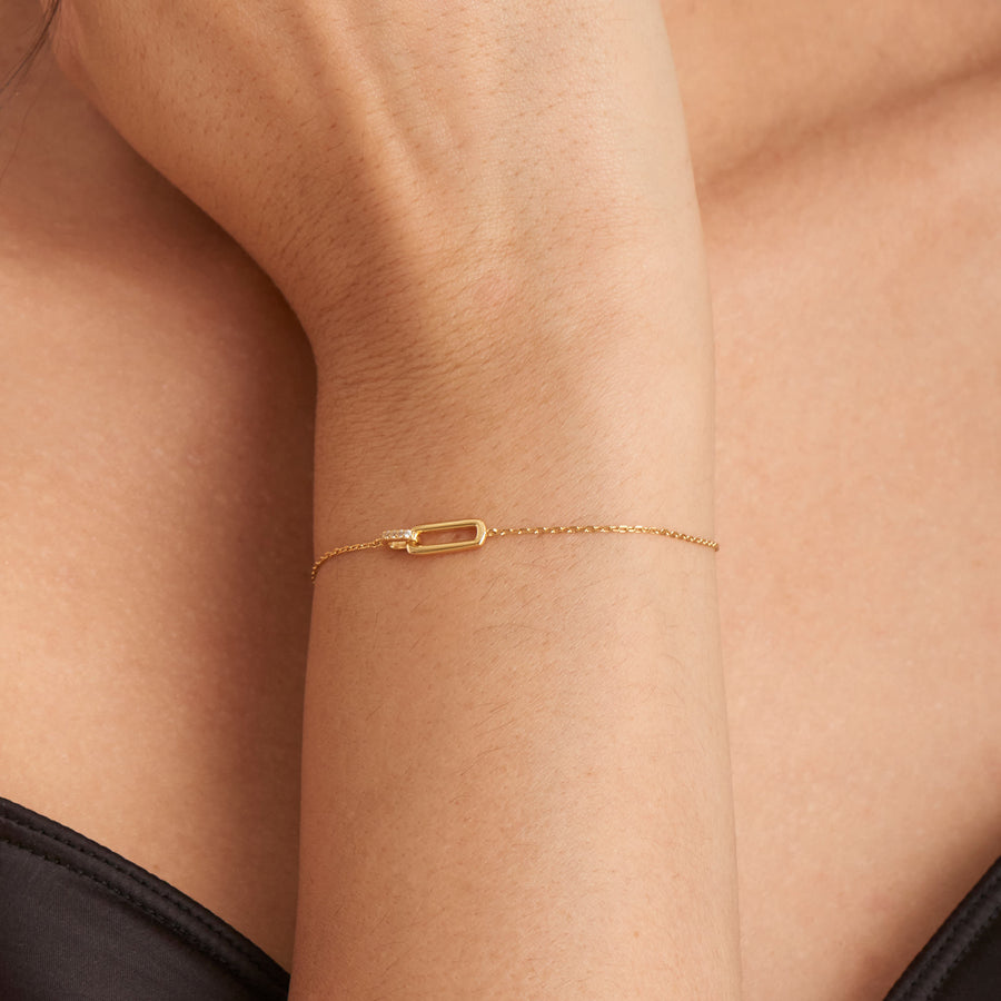 Ania Haie - Gold Glam Interlock Bracelet
