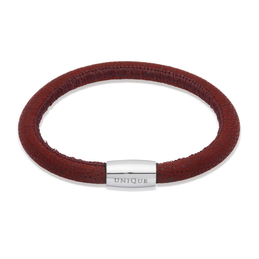 Unique & Co - Ladies Terracotta Leather Bracelet