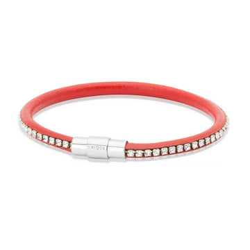 Unique & Co - Ladies Red Leather Bracelet