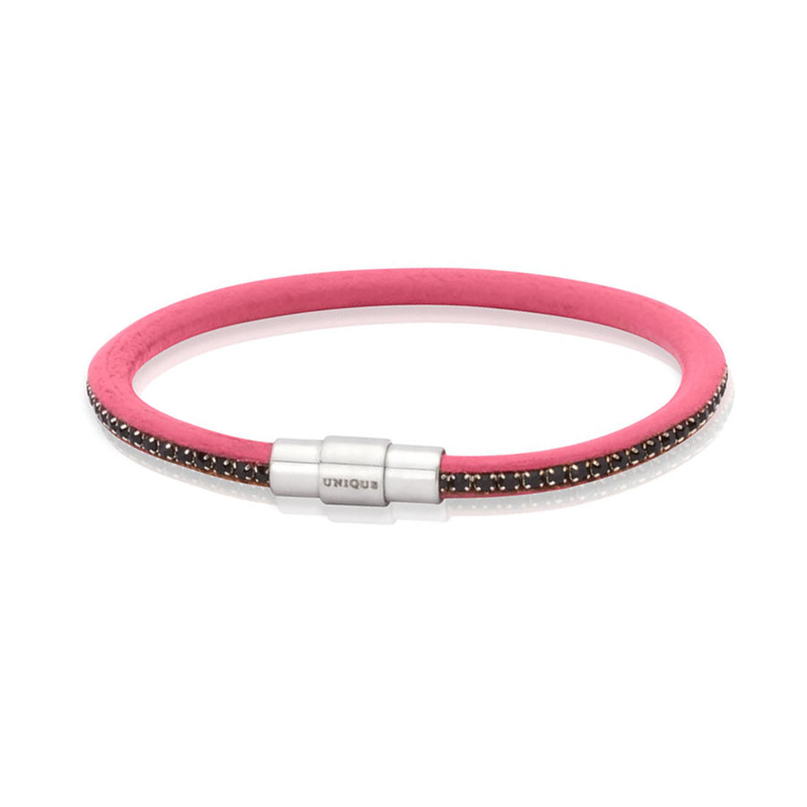 Unique & Co - Ladies Pink Leather Bracelet