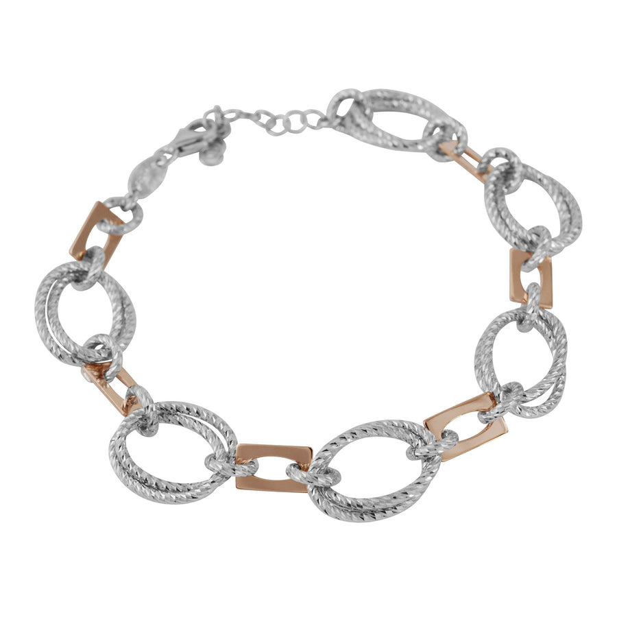 Fraboso - Oval & Rectangular Links Bracelet