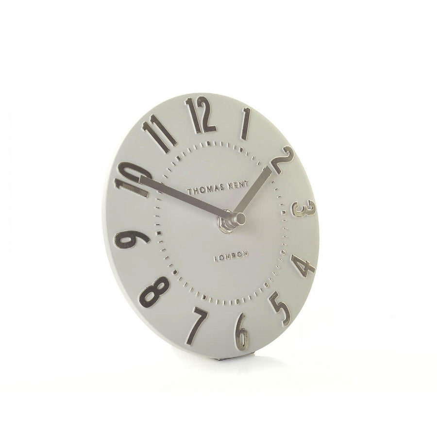 Mulberry Mantel Clock - Silver Cloud