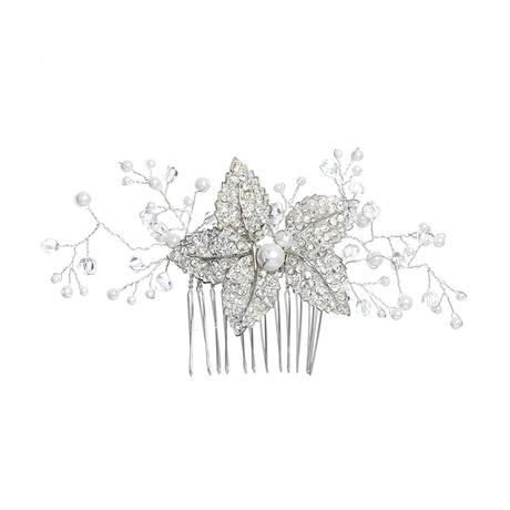 Crystal Star Flower Hair Comb