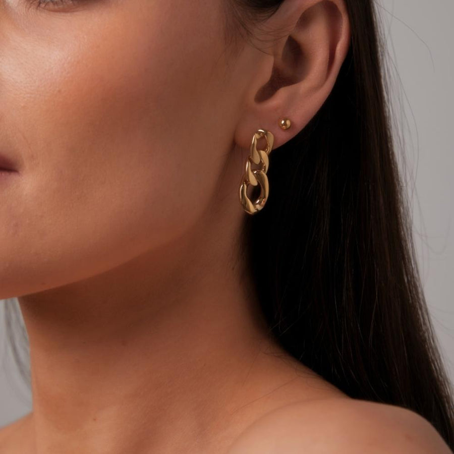 Knight & Day - Curb Chain Earrings