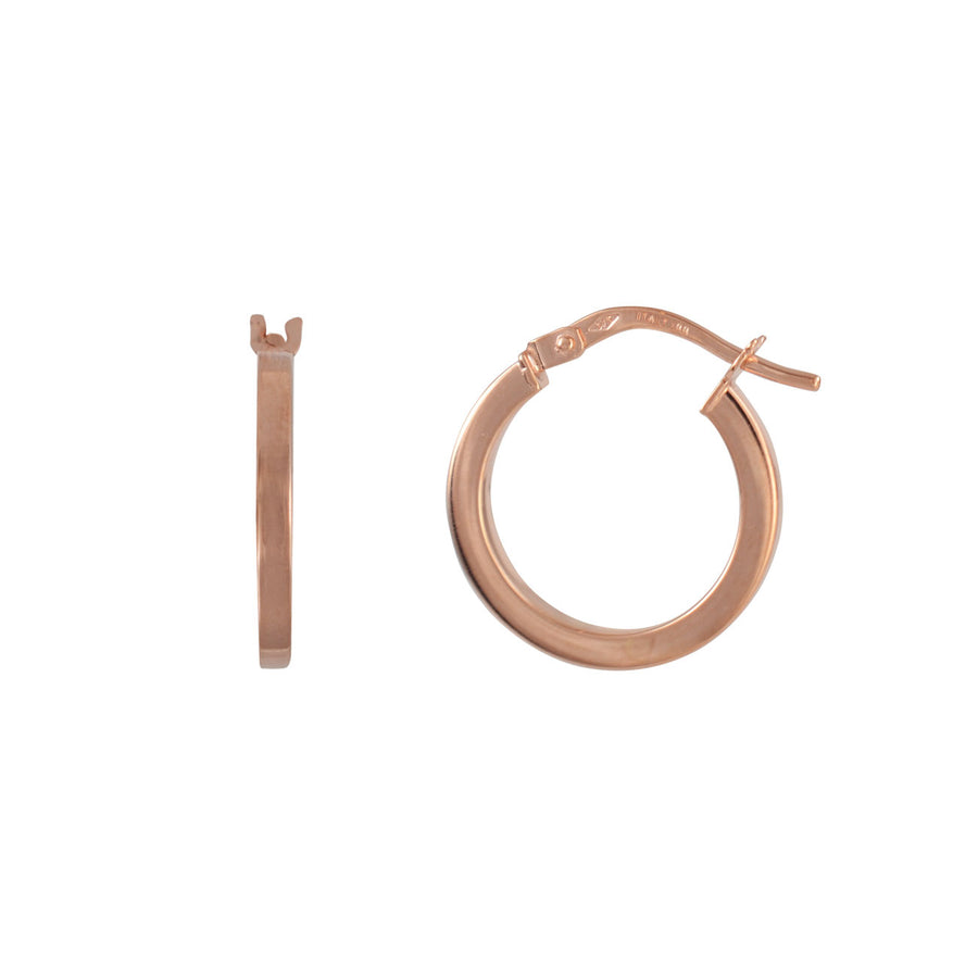 9ct Rose Gold Hoop Earrings