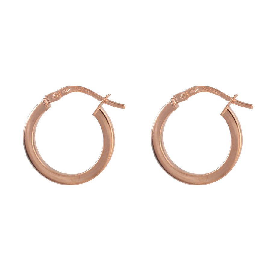9ct Rose Gold Hoop Earrings