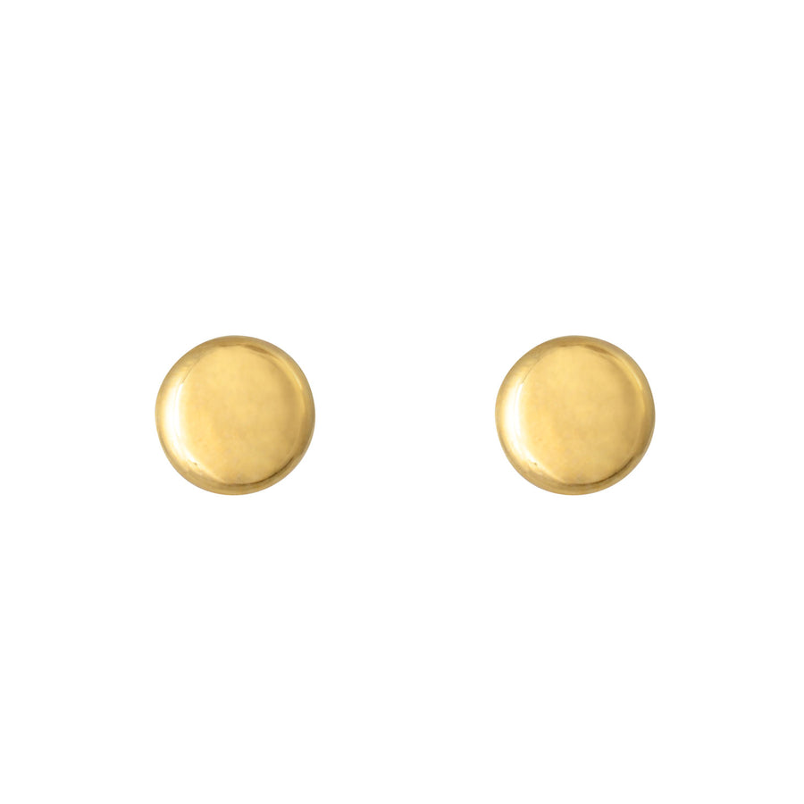 9ct Gold Button Stud Earrings