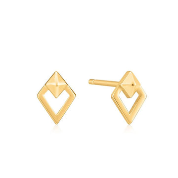 Ania Haie - Gold Spike Diamond Stud Earrings