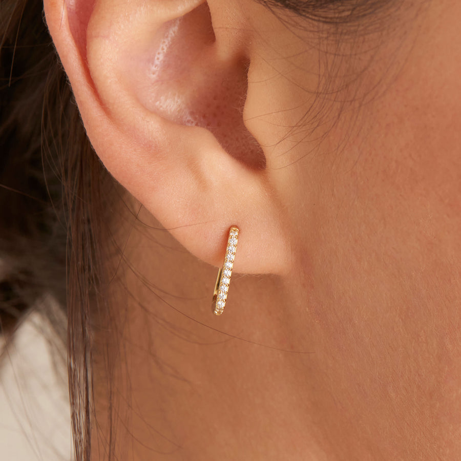 Ania Haie - Gold Glam Oval Hoop Earrings